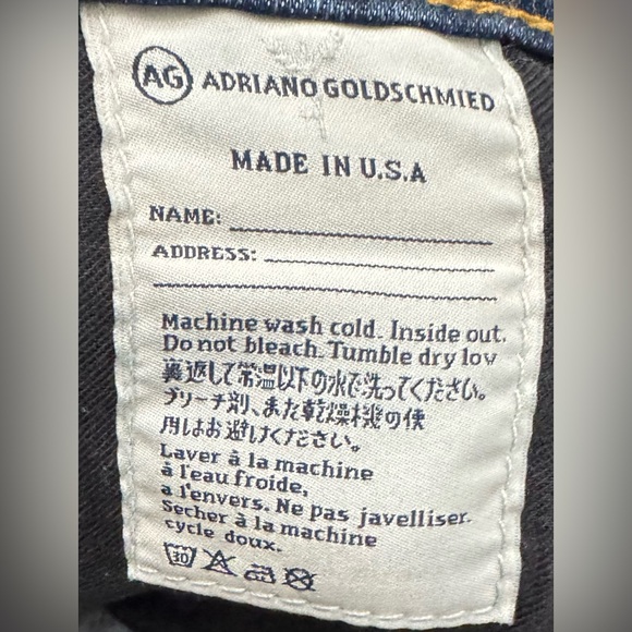 AG The Stevie Slim Straight Blue Denim Style Jeans - Picture 8 of 10